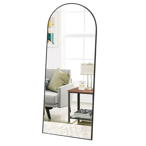 Mirror Aluminium Arch 170x70 Black Small
