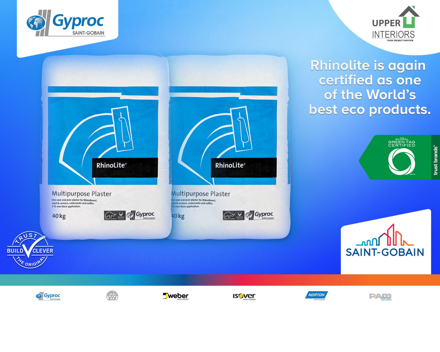 RhinoLite® Multipurpose Plaster 40kg