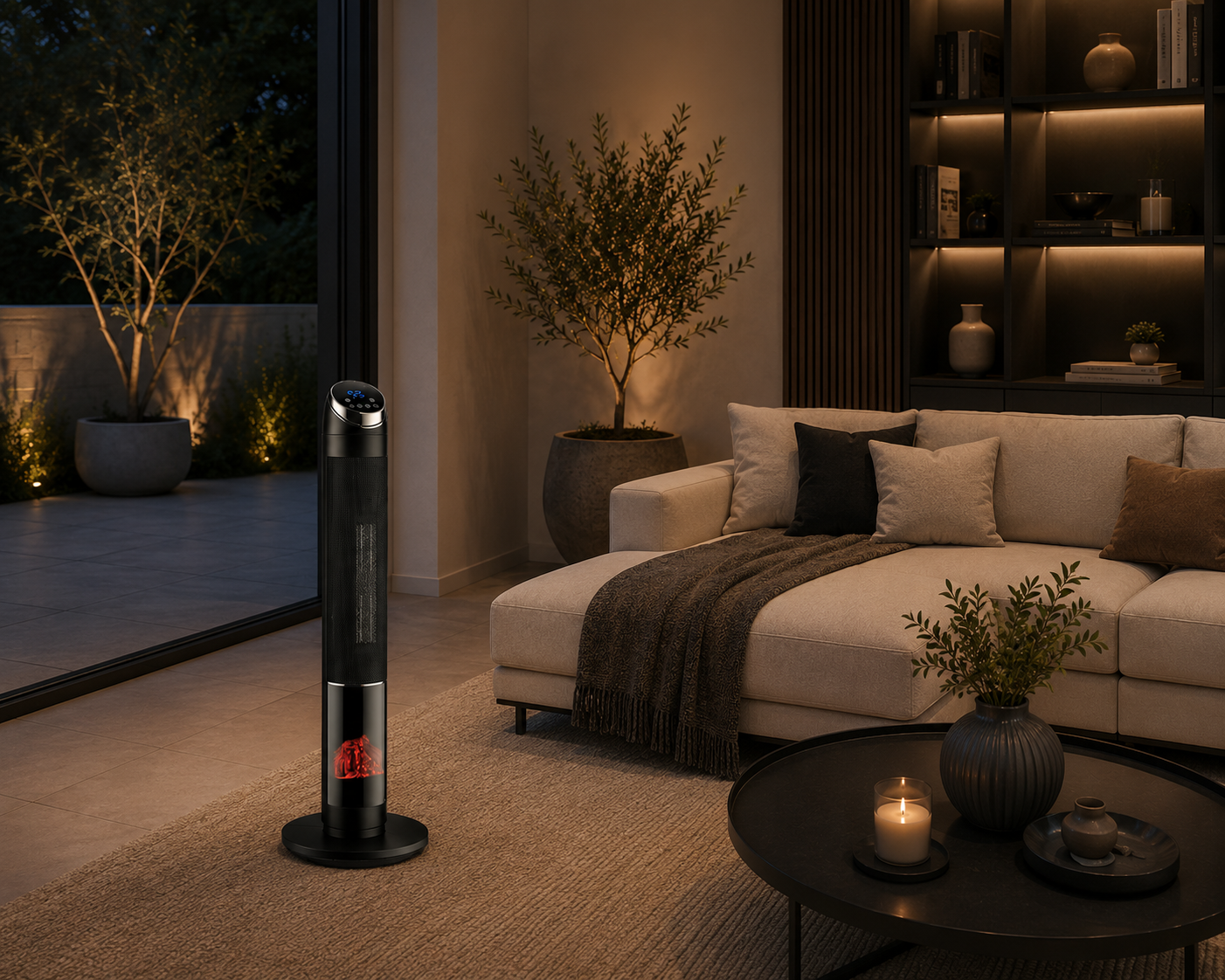 Radiant Tower Ceramic PTC Heater 2000W