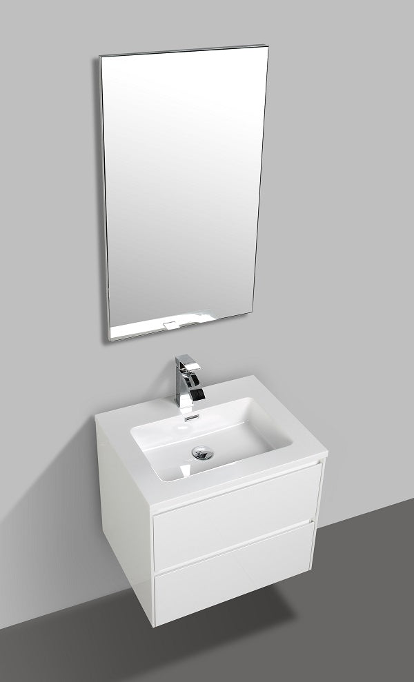 Cabinet Enzo White Double Draw 600MM