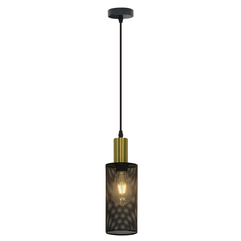 Metal Pendant PEN873/1 BK/GD