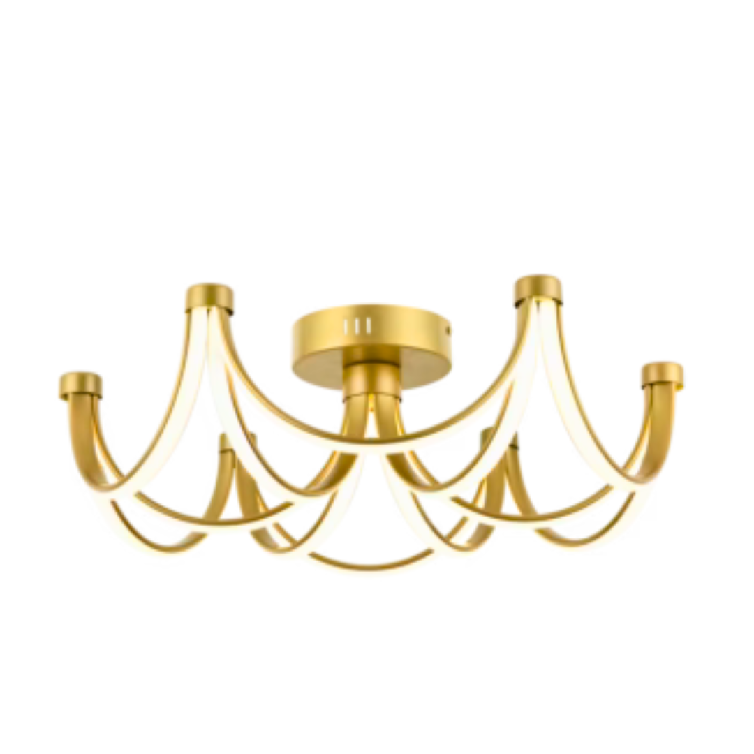Ceiling Fitting Gold Drapes CFBS570/6