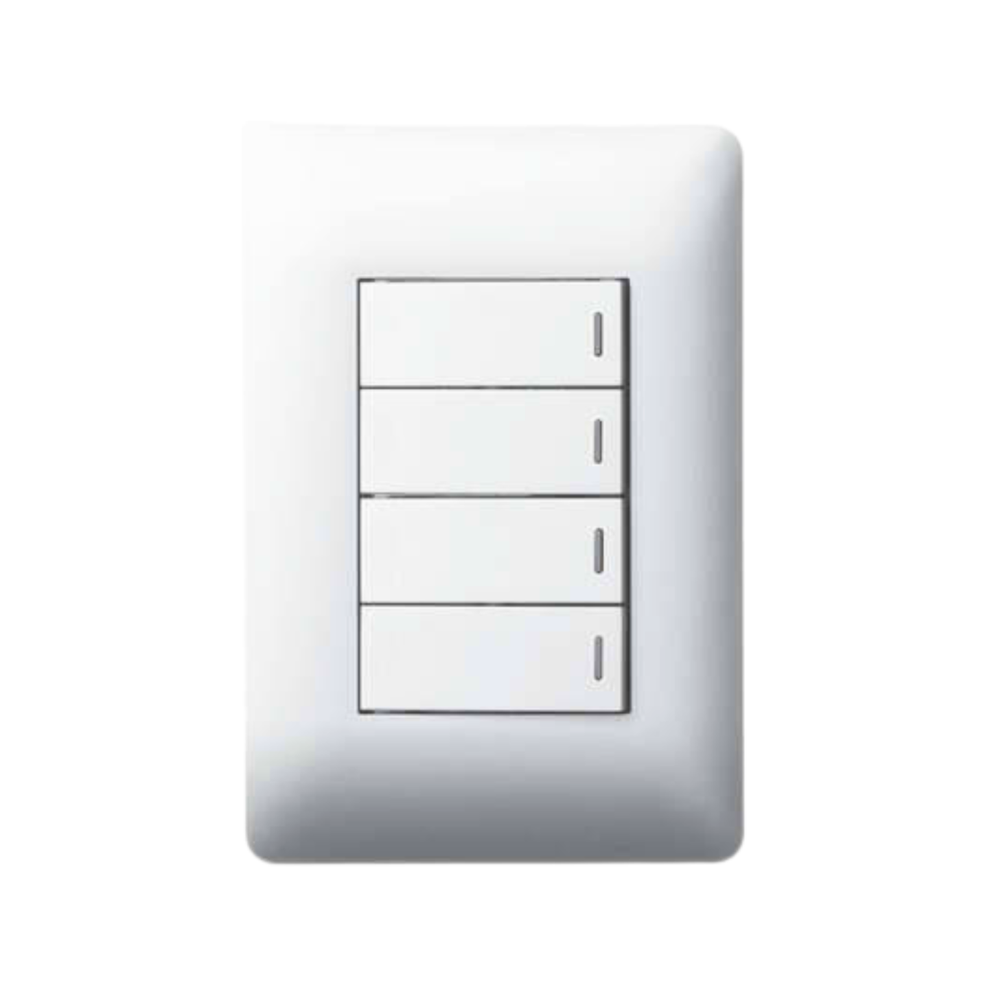Ysalis 4 Lever Switch 4x2 White - PY424WHT