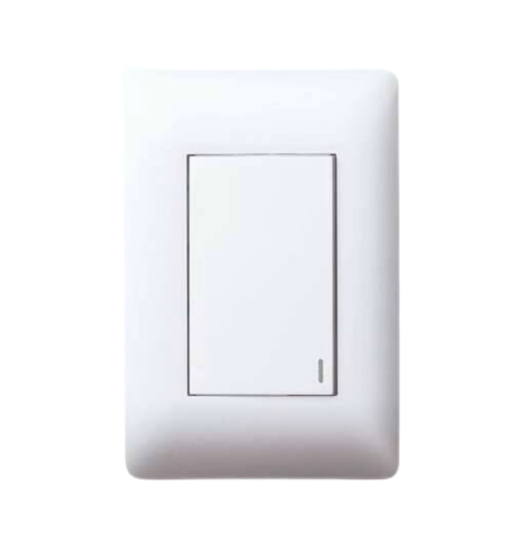 Ysalis 1 Lever Switch Large rocker 4x2 White -PY124WHTL