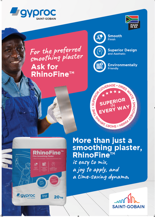 For Smoother walls try the NEW RhinoFine™ Smoothing Plaster