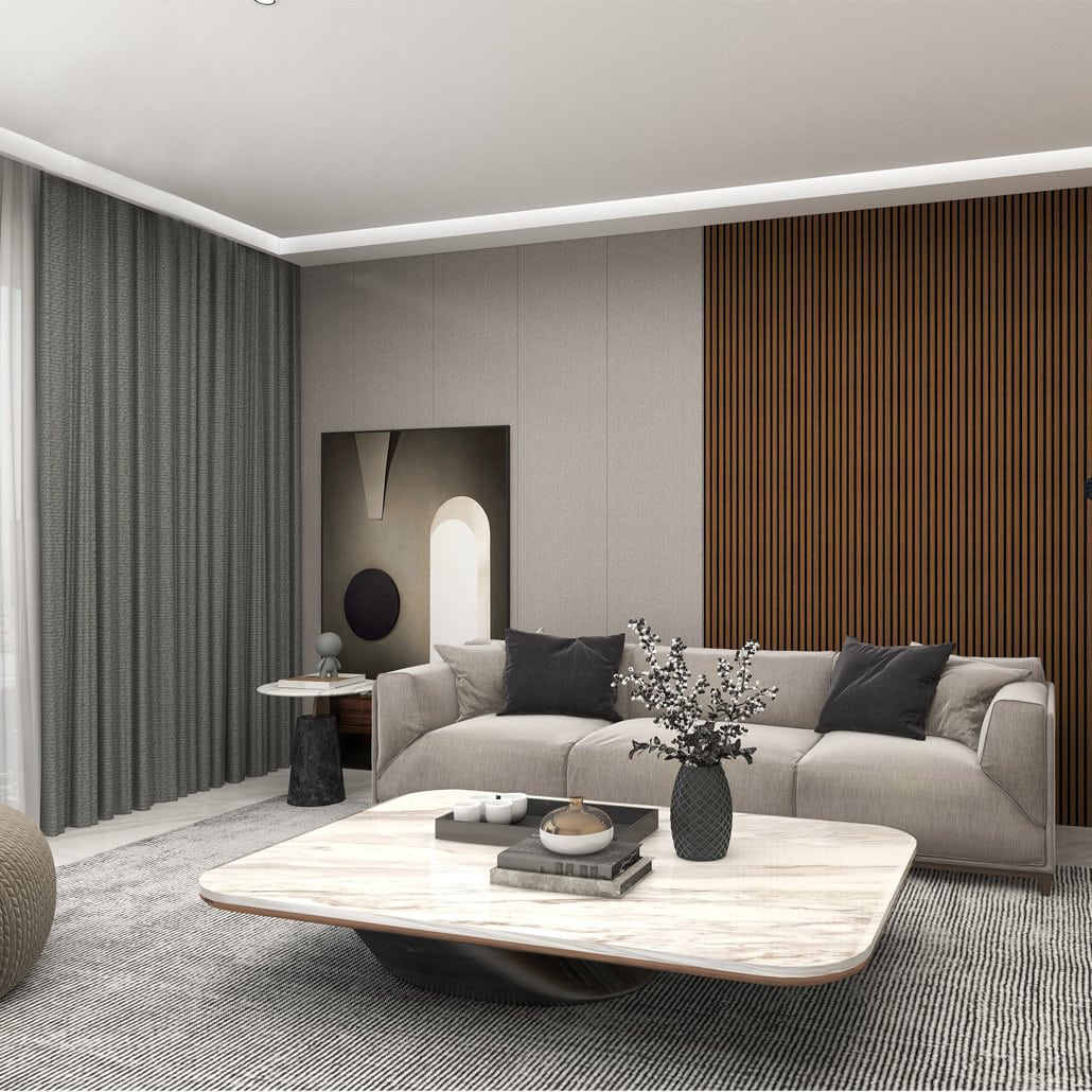 Wall Panel 3D Clad Willow Black 2400mm x 122mm x 12mm