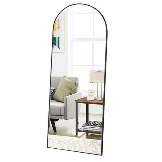 Mirror Aluminium Arch 170x70 Black Small