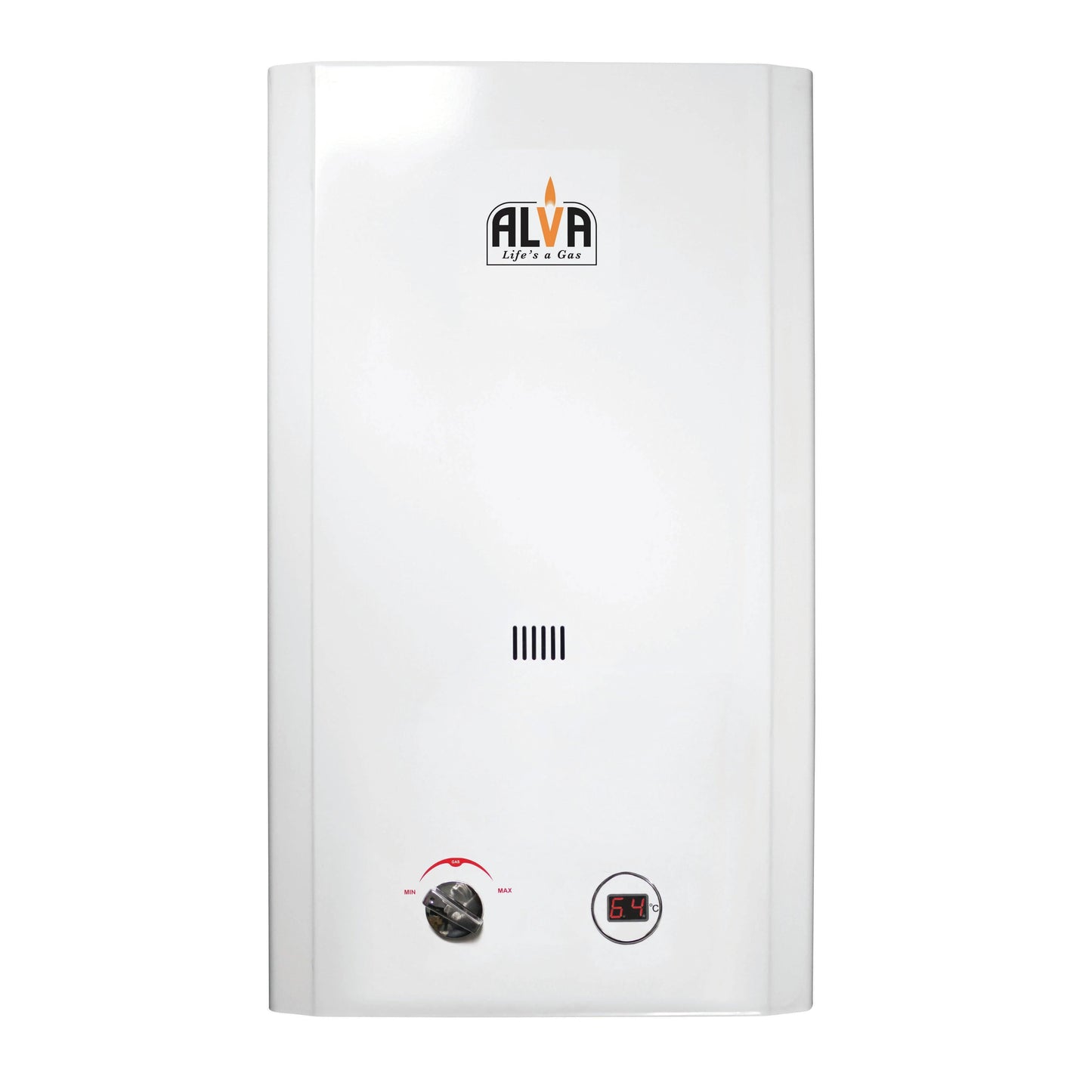 ALVA 12L Gas Water Heater | Instant Hot Water | Domestic Use | LPGSA Cert