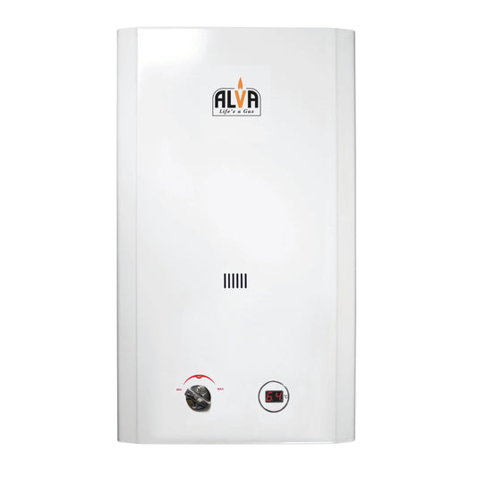 ALVA 12L Gas Water Heater | Instant Hot Water | Domestic Use | LPGSA Cert