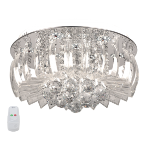 LED, Metal Ceiling Fitting with Glass and Crystals PENBS011/9