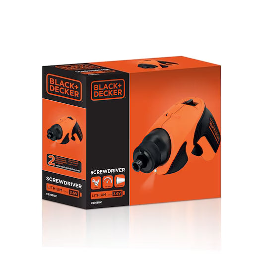 BLACK+DECKER 3.6V Lithium ion Screwdriver with Right Angle Attachment