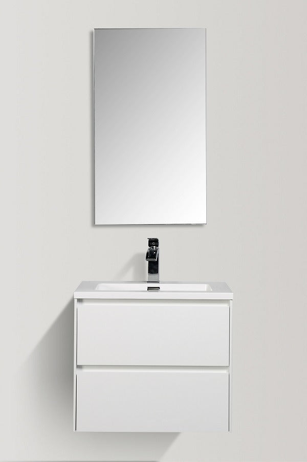 Cabinet Enzo White Double Draw 600MM