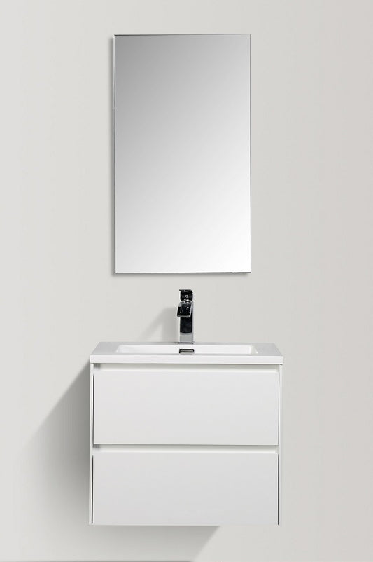 Cabinet Enzo White Double Draw 600MM