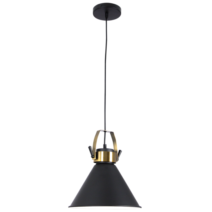 Mesh Black & Gold/Brass Metal Pendant PENBS589