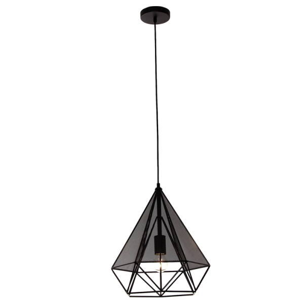 Mesh Black Metal Pendant PENBS710