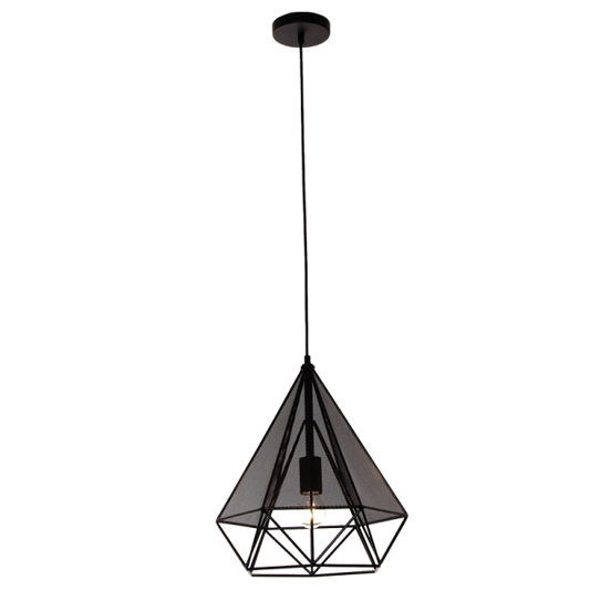Mesh Black Metal Pendant PENBS710