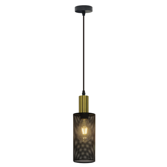 Metal Pendant PEN873/1 BK/GD