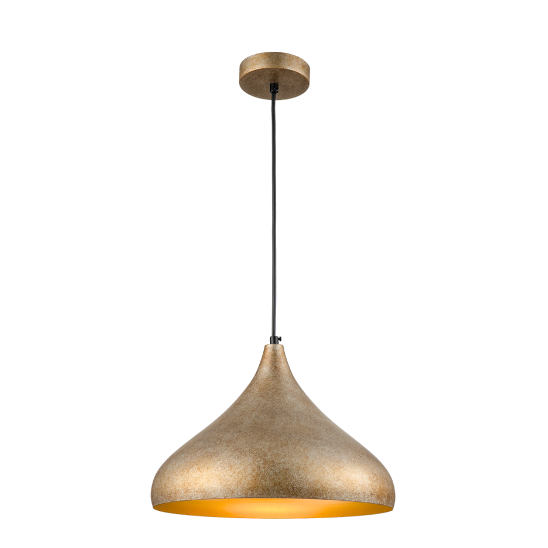 Metal Pendant with Gold Inner PEN886 CHAMPAGNE RUF