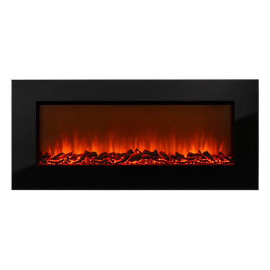 Fireplace Decorative Flat Glass Indoor with "Coal" 1800W 220-240V