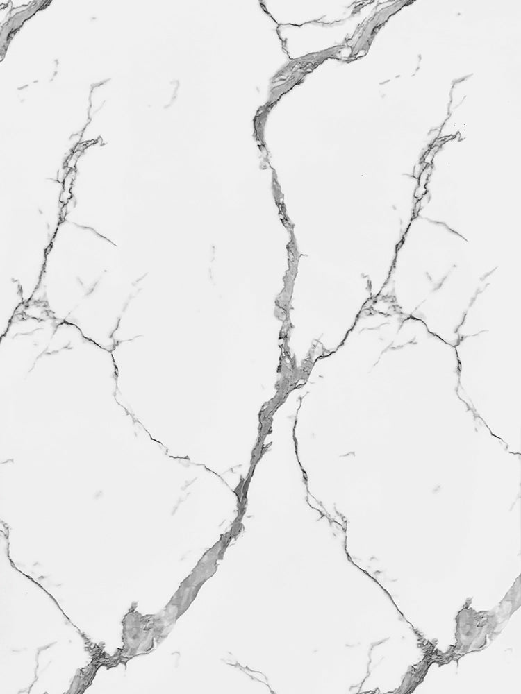 White Marble Foam Wall Sticker