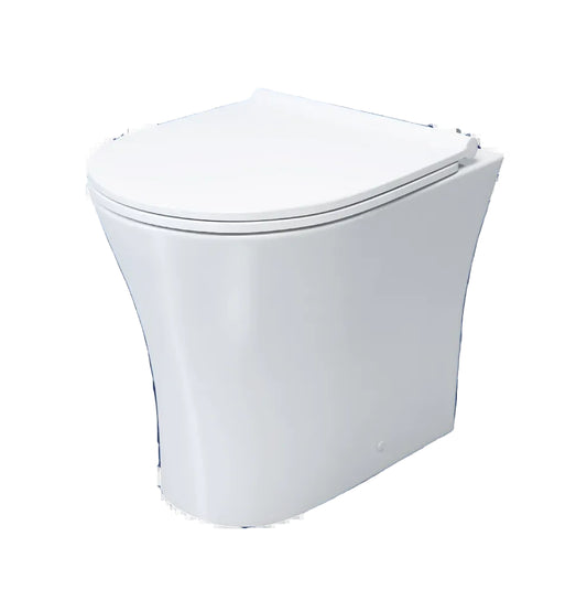 Zara Round Rimless Back To Wall Pan with 6103 Soft Close Seat
